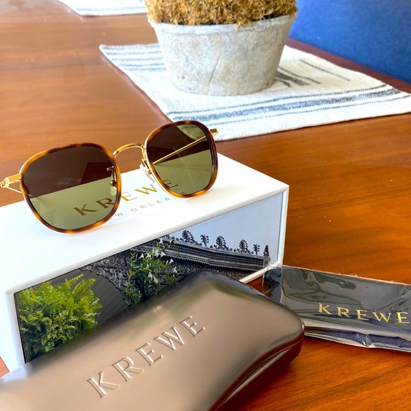 KREWE Accessories Krewe Sunglasses Hyde 8k Maple Polarized And Hard Case Brand Newnever Worn
